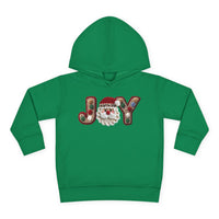 Children’s Joy Hoodie featuring a textured yarn-style graphic with Santa's face, enhancing its festive charm. Made for comfort with durable stitching and cozy side-seam pockets.