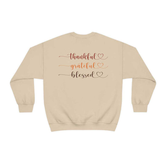 Thankful Grateful Blessed Crewneck 28847647374454151807 44 Sweatshirt Worlds Worst Tees