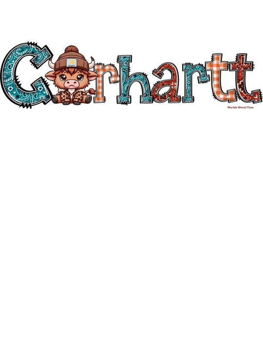 A cozy Cowhartt toddler hoodie with durable features like cover-stitched details and side seam pockets. Made with 60% cotton and 40% polyester for lasting comfort. Perfect for little ones!