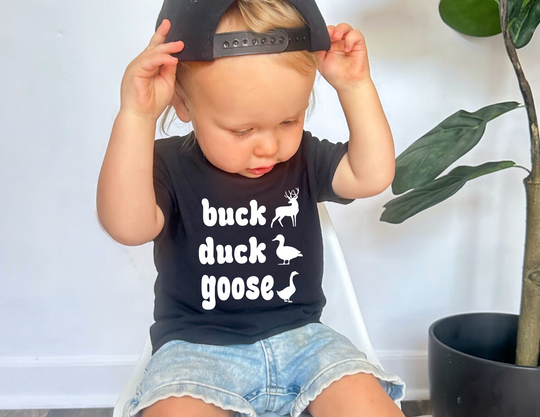 Buck, Duck, Goose Toddler Tee