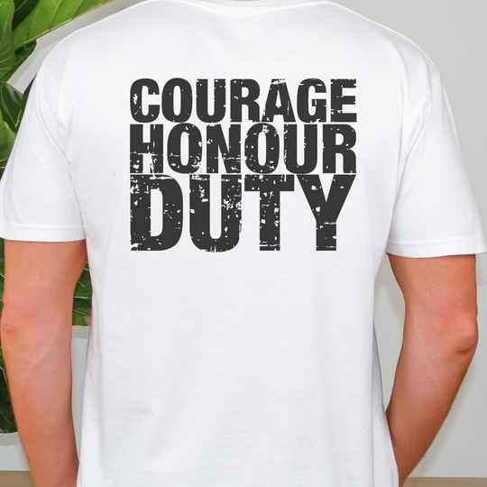 Courage Honor Duty Tee 35073211007822589892 28 T-Shirt Worlds Worst Tees