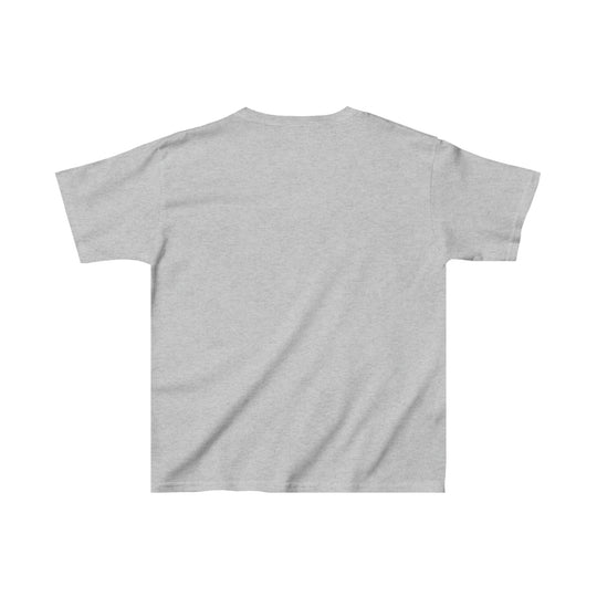 Cousin Crew Kids Tee, grey shirt with twill tape shoulders, 100% cotton, perfect for everyday wear, tear-away label, classic fit, midweight fabric, no side seams, runs true to size.