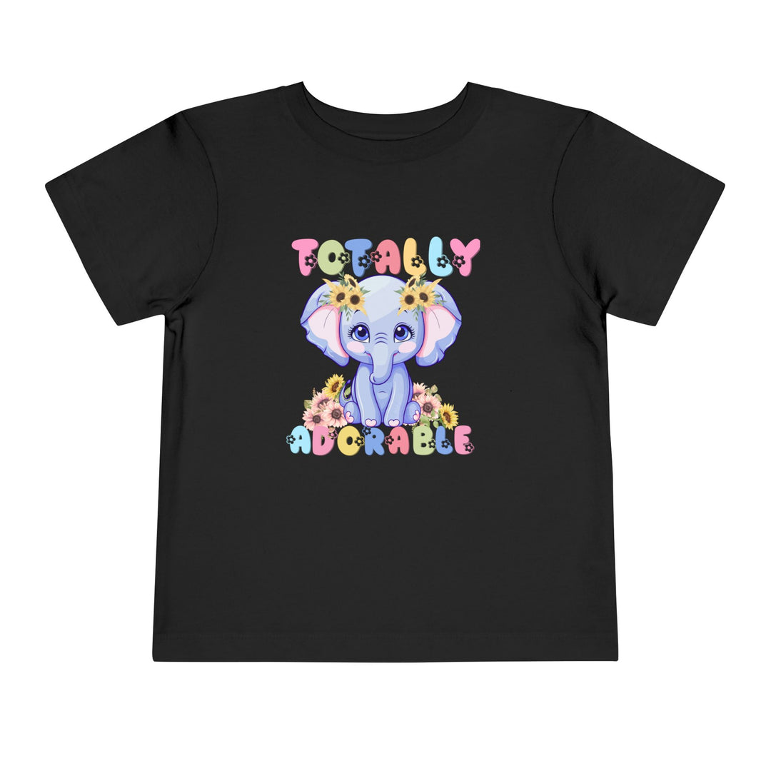 Totally Adorable Toddler Tee, a soft, short sleeve t-shirt for toddlers made from 100% Airlume cotton, featuring a tear-away label for comfort.