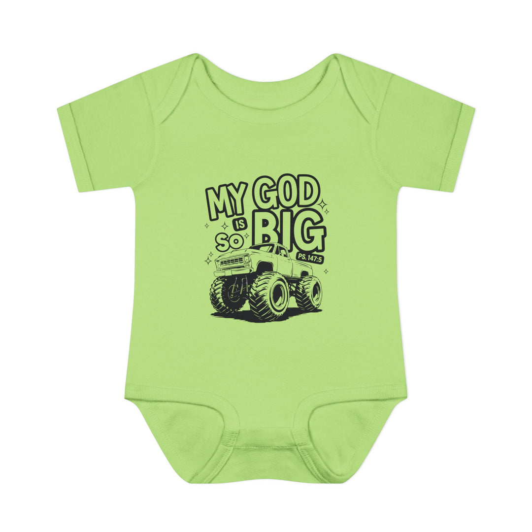 My GOF is So Big Onesie for infants, featuring soft, 100% ring-spun cotton with lap shoulders, designed for comfort and easy dressing.