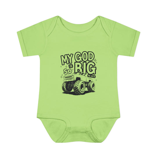 My GOF is So Big Onesie for infants, featuring soft, 100% ring-spun cotton with lap shoulders, designed for comfort and easy dressing.