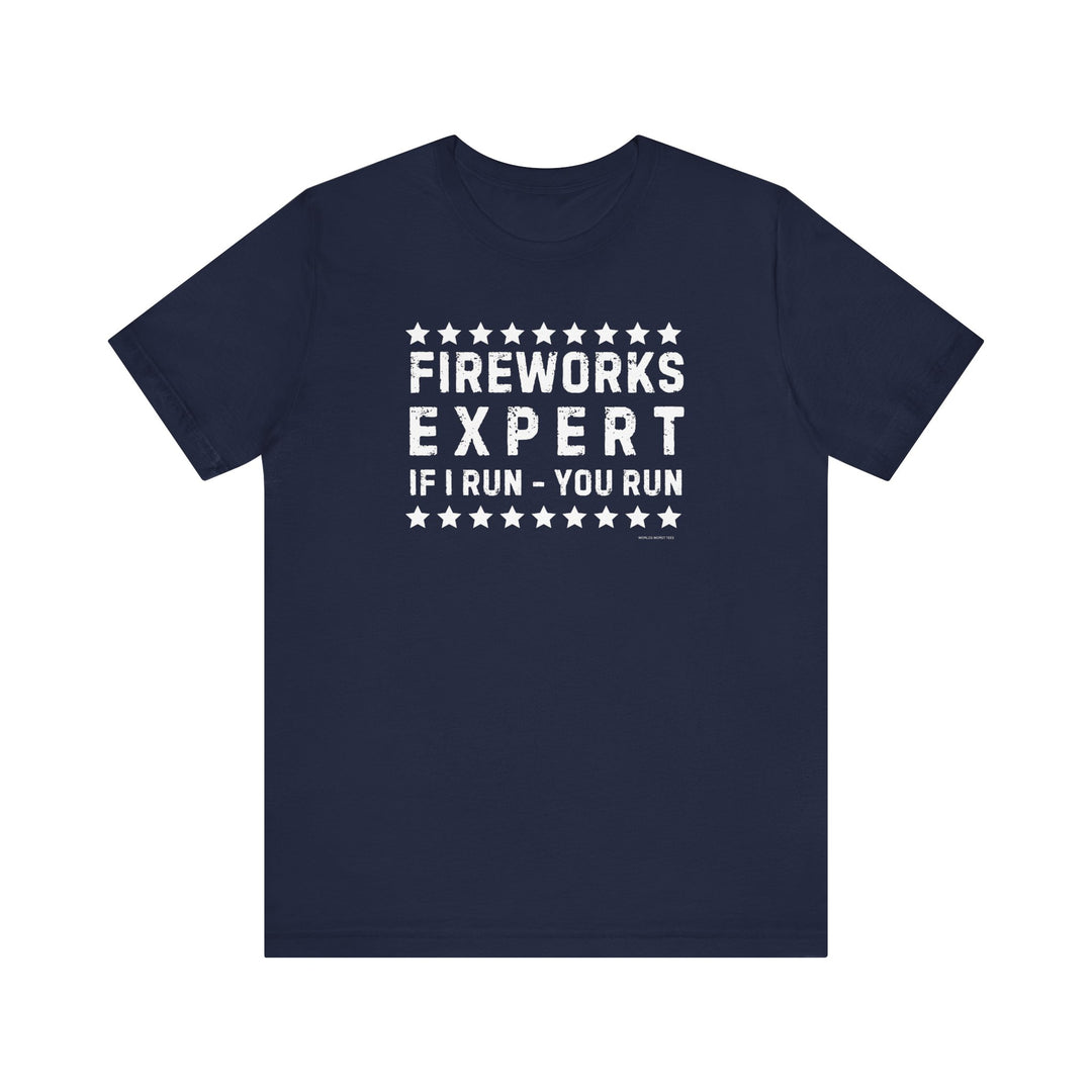 A classic unisex jersey tee, the Firework Expert Tee features soft cotton, ribbed knit collars, and taping on shoulders for a better fit. Made of 100% Airlume combed and ringspun cotton, light fabric, retail fit, tear away label, and runs true to size.