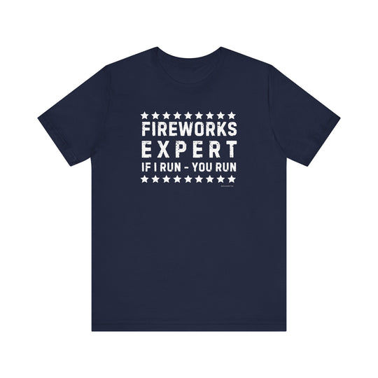 A classic unisex jersey tee, the Firework Expert Tee features soft cotton, ribbed knit collars, and taping on shoulders for a better fit. Made of 100% Airlume combed and ringspun cotton, light fabric, retail fit, tear away label, and runs true to size.