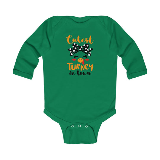 Cutest Little Turkey Long Sleeve Onesie