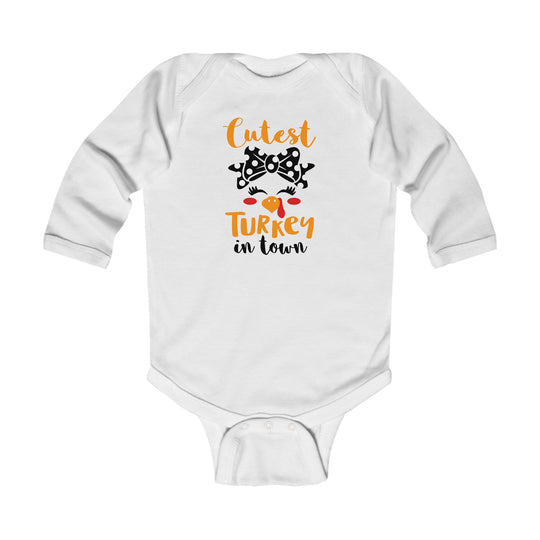 Cutest Little Turkey Long Sleeve Onesie