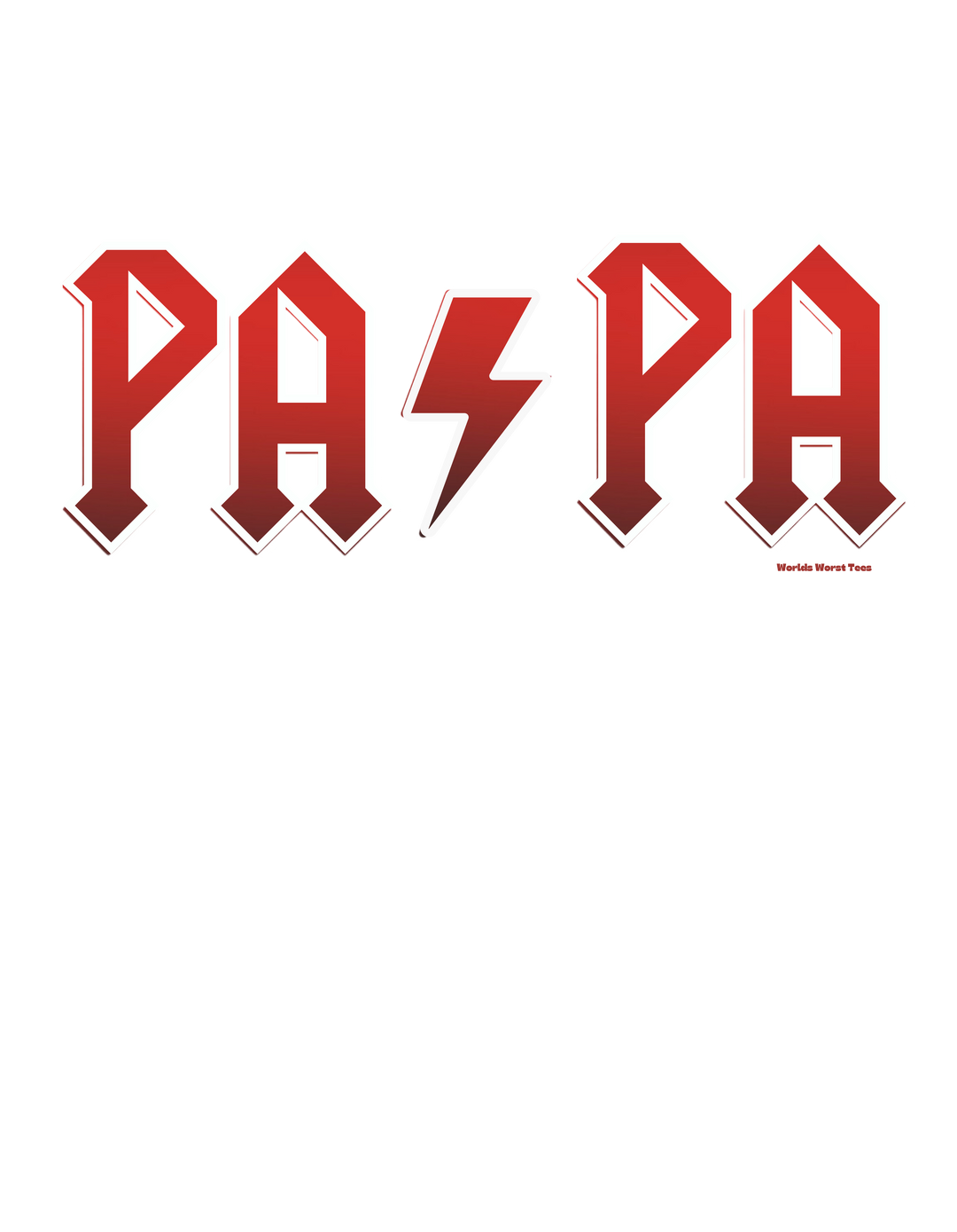 A red and white Pa/Pa Hoodie logo with a lightning bolt symbol. Unisex heavy blend hooded sweatshirt, 50% cotton, 50% polyester, cozy and warm for cold days. Kangaroo pocket and matching drawstring.