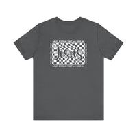 What A Friend We Have in Jesus Tee, a unisex jersey short sleeve shirt with ribbed knit collars and durable dual side seams, offering a soft and comfortable fit.