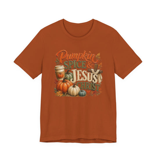 Pumpkin Spice and Jesus Christ Tee