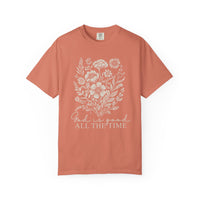 God is Good All the Time Tee, featuring a relaxed fit, crew neckline, and durable double-needle stitching for comfort and longevity, ideal for casual wear.