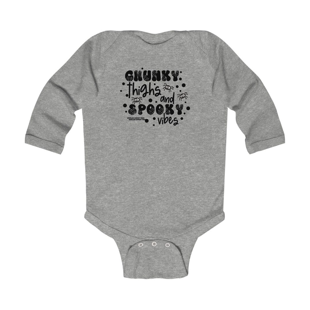 Chunky Thighs and Spooky Vibes Long Sleeved Onesie