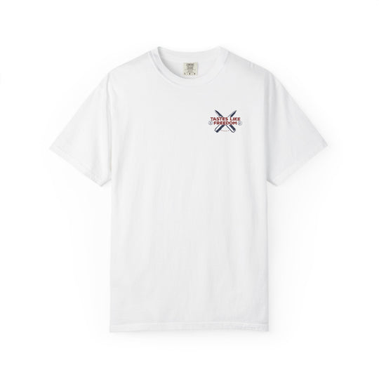 Defend the 2nd Tee with relaxed fit and durable stitching, featuring a classic crew neckline, crafted from soft, pre-shrunk, 100% ring-spun US cotton.