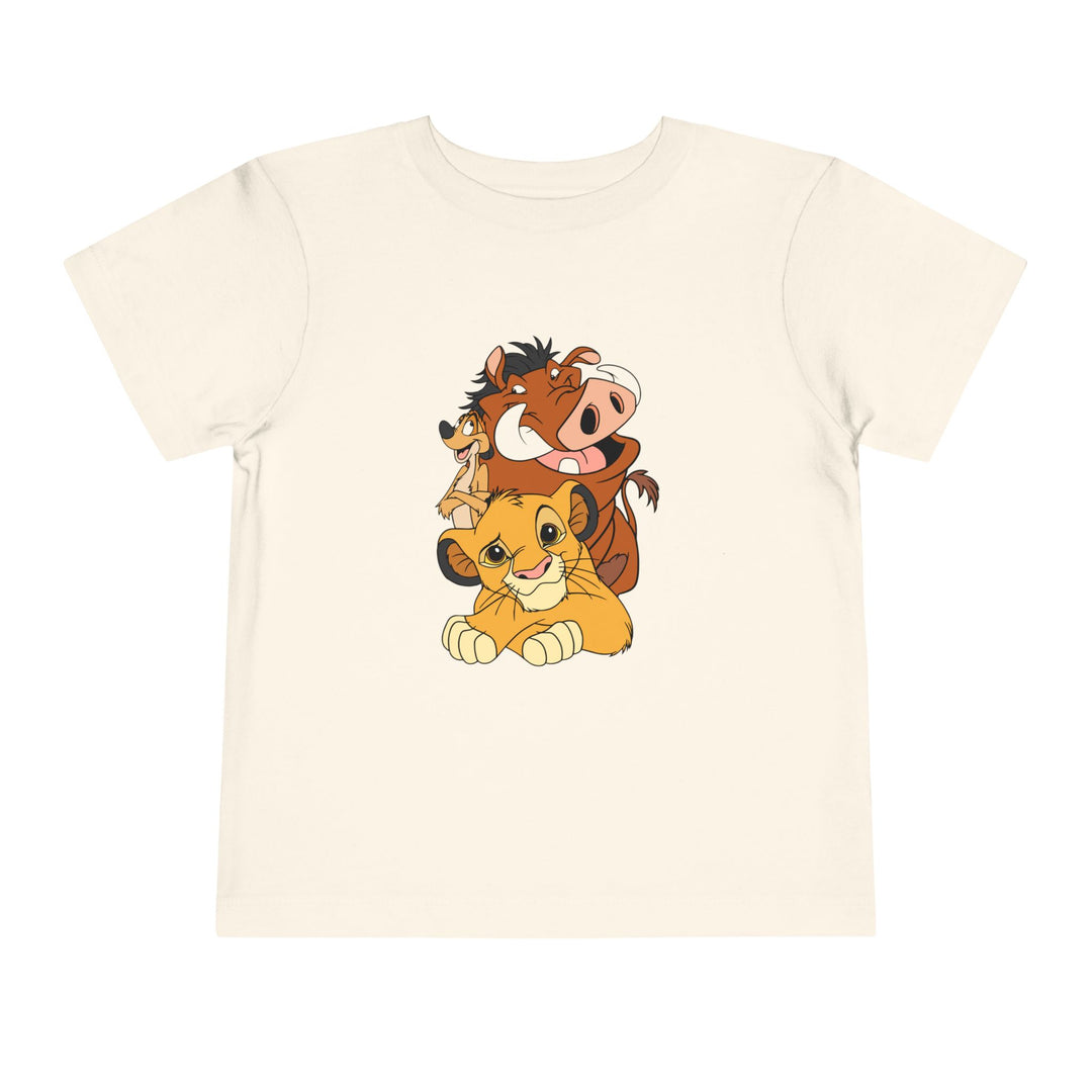 LK Toddler Tee displayed, a short sleeve Bella Canvas shirt for toddlers made from 100% Airlume cotton, featuring a tear-away label for comfort.