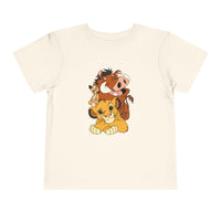 LK Toddler Tee displayed, a short sleeve Bella Canvas shirt for toddlers made from 100% Airlume cotton, featuring a tear-away label for comfort.