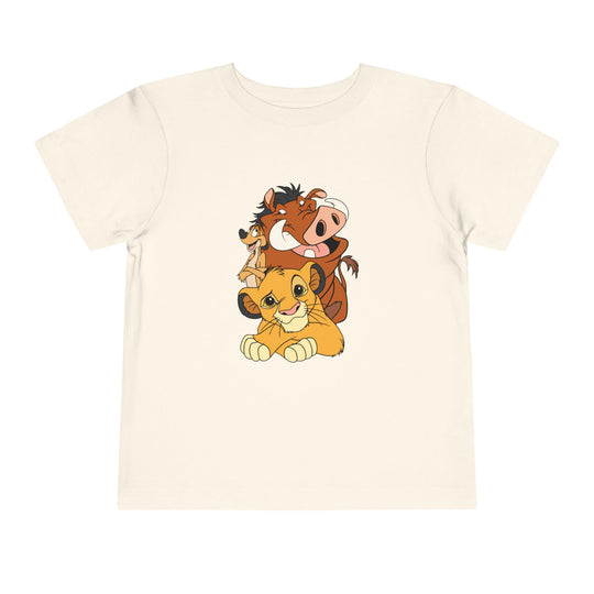 LK Toddler Tee displayed, a short sleeve Bella Canvas shirt for toddlers made from 100% Airlume cotton, featuring a tear-away label for comfort.