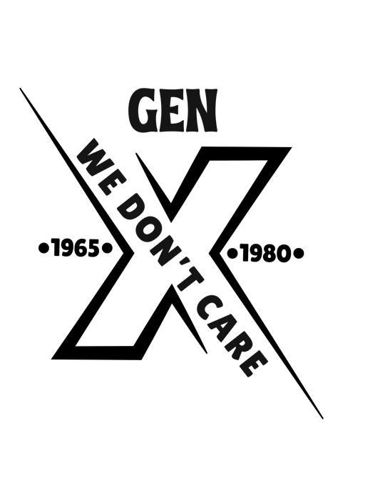 Gen X We Don't Care Hoodie