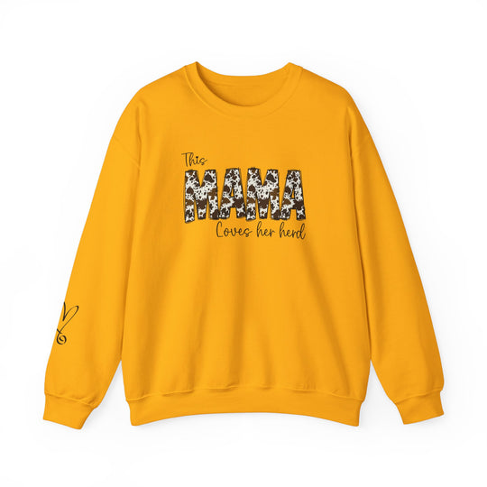 A yellow sweatshirt with a black and white design, ideal for any situation. Unisex heavy blend crewneck sweatshirt with ribbed knit collar, no itchy side seams, 50% cotton, 50% polyester, loose fit, runs true to size.