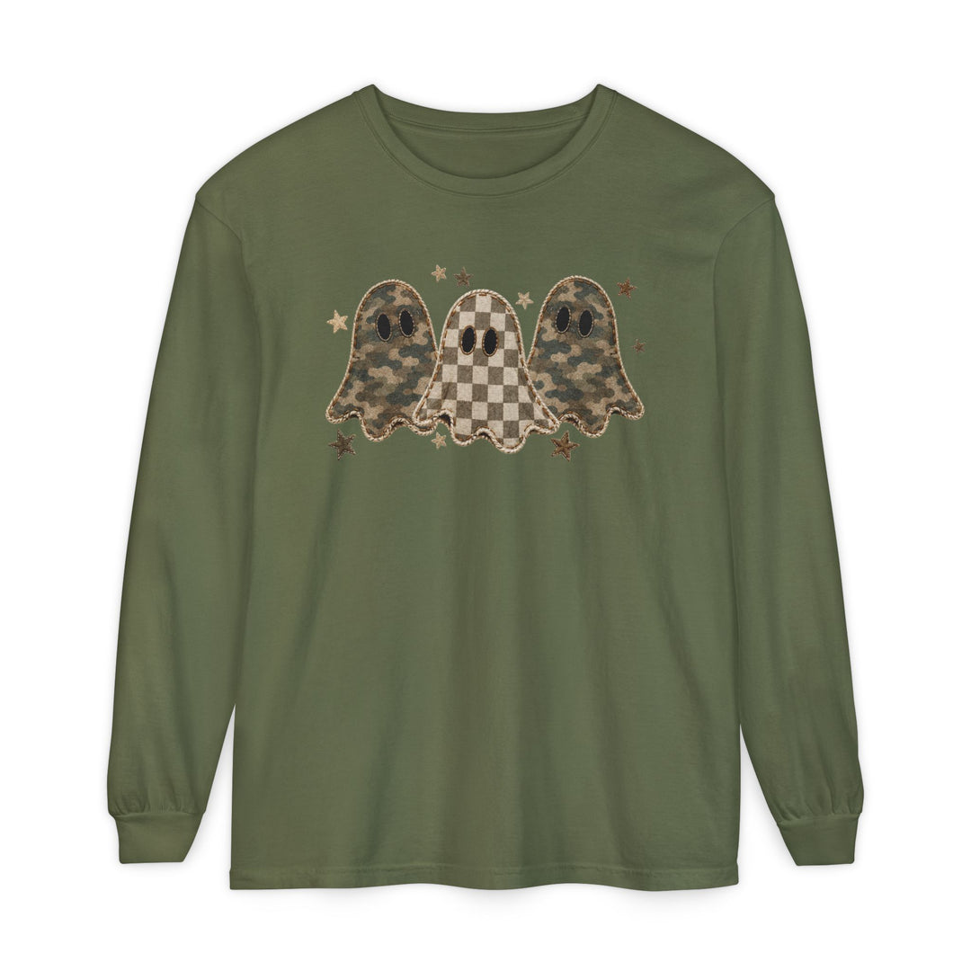 Ghost Camo Crew Long Sleeve Tee