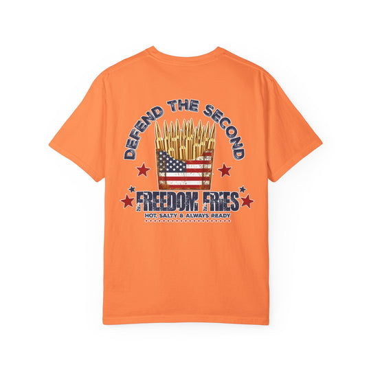 Defend the 2nd Tee from Worlds Worst Tees, featuring a relaxed fit, crew neckline, and durable, soft-washed cotton for everyday comfort. Available in multiple sizes.