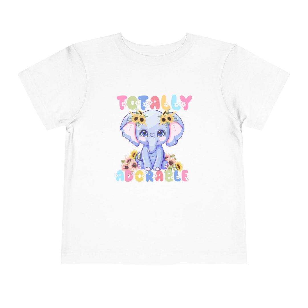 Totally Adorable Toddler Tee featuring short sleeves and a tear-away label, made of soft 100% Airlume cotton for everyday comfort. Ideal for custom kid's wardrobes.