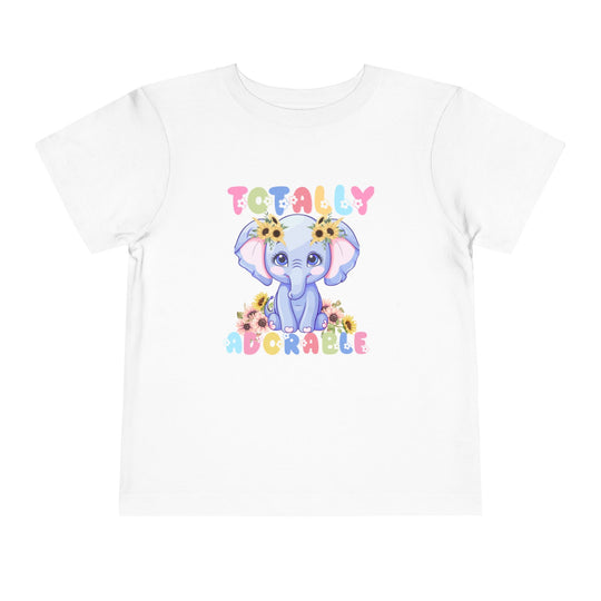 Totally Adorable Toddler Tee featuring short sleeves and a tear-away label, made of soft 100% Airlume cotton for everyday comfort. Ideal for custom kid's wardrobes.
