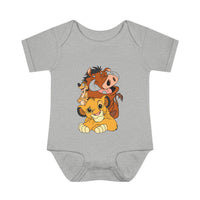 LK Onesie: Soft, ring-spun cotton infant bodysuit with lap shoulders for easy adjustments, showcasing a practical unisex fit and tear-away label.