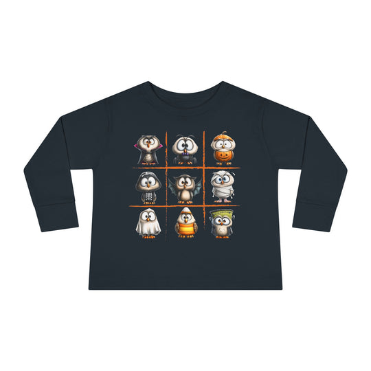 Tic-Tac-Toe Owls Toddler Long Sleeve Tee