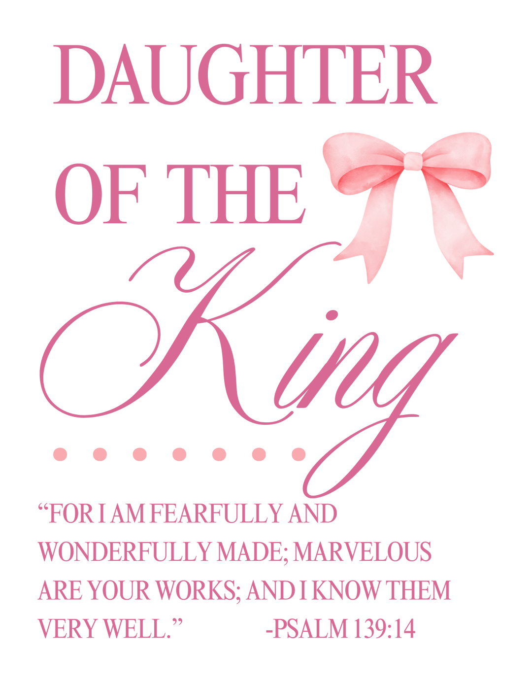 Daughter of the King Tee: Unisex garment-dyed t-shirt with drop-shoulder fit, ribbed crew neck, and vintage-washed look, ideal for streetwear enthusiasts.