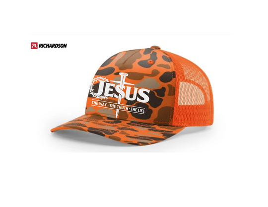Jesus The Way The Truth The Life Five-Panel Trucker