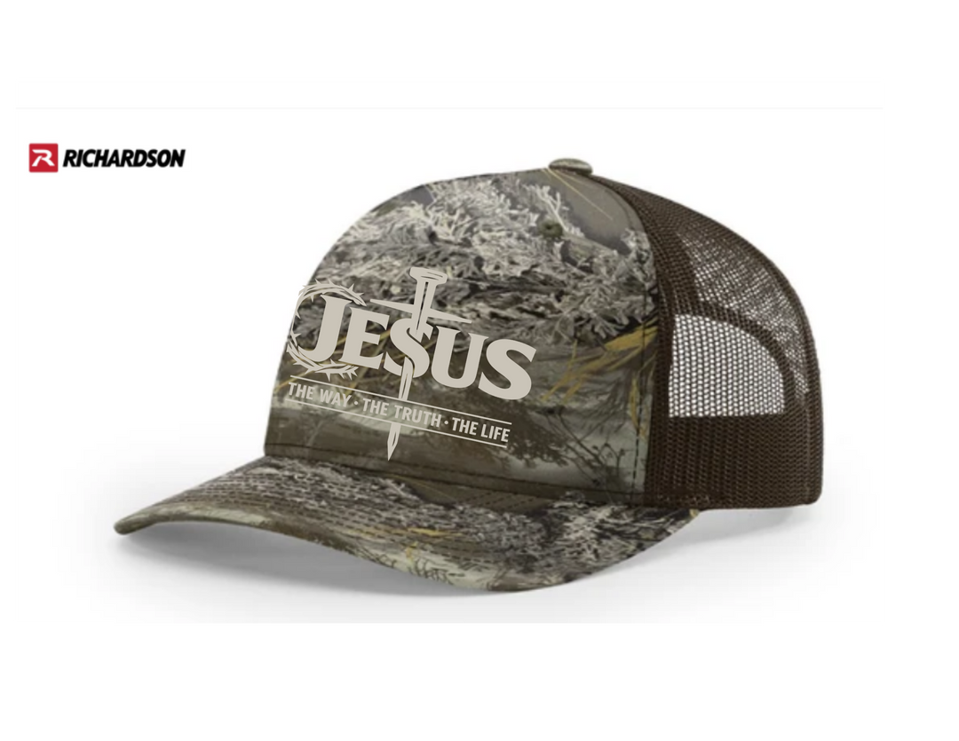Jesus The Way The Truth The Life Five-Panel Trucker