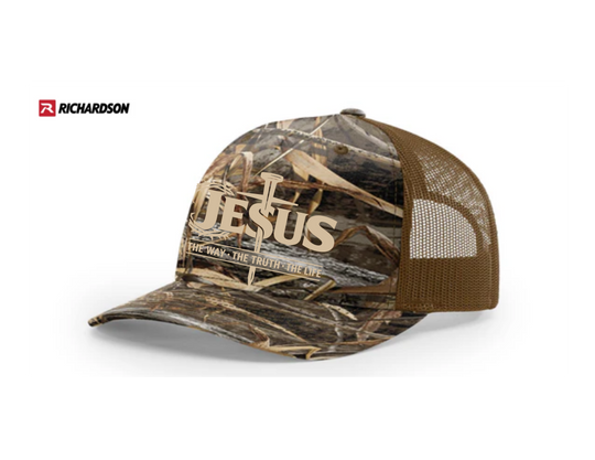 Jesus The Way The Truth The Life Five-Panel Trucker