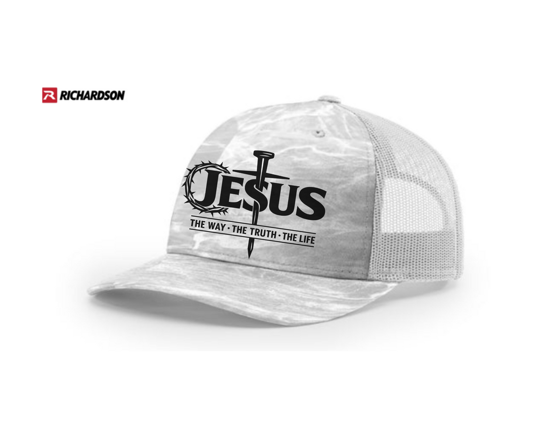 Jesus The Way The Truth The Life Five-Panel Trucker