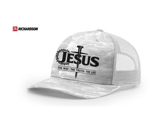 Jesus The Way The Truth The Life Five-Panel Trucker