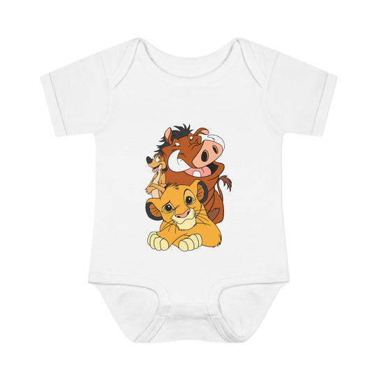 Infant LK Onesie with lap shoulders, 100% ring-spun cotton, designed for comfort and easy dressing, suitable for newborns to 24 months.