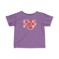 Sweetest Berry in the Bunch Baby Tee: Infant jersey tee with side seams, ribbed knitting, and taped shoulders for durability and comfort. Classic fit, true to size.