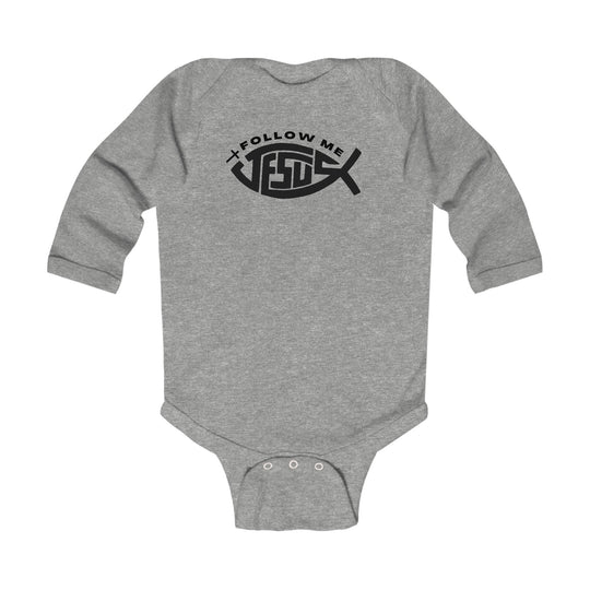 Jesus Follow Me Long Sleeve Onesie