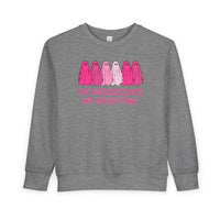 On Wednesday's We Wear Pink Ghost Toddler Crew