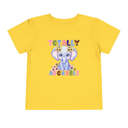 Totally Adorable Toddler Tee, featuring a comfortable short sleeve design, made from 100% Airlume cotton. Ideal for everyday wear with a tear-away label.