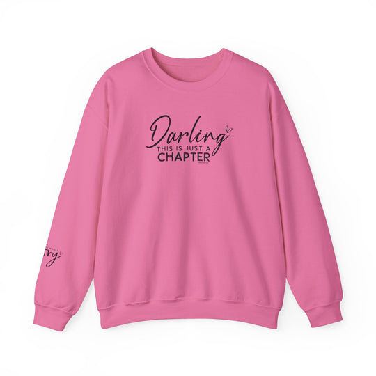 Unisex heavy blend crewneck sweatshirt, This Is Just a Chapter Crew, medium-heavy fabric blend of cotton and polyester, ribbed knit collar, double-needle stitching for durability, tear-away label for comfort. Made with ethically grown US cotton.