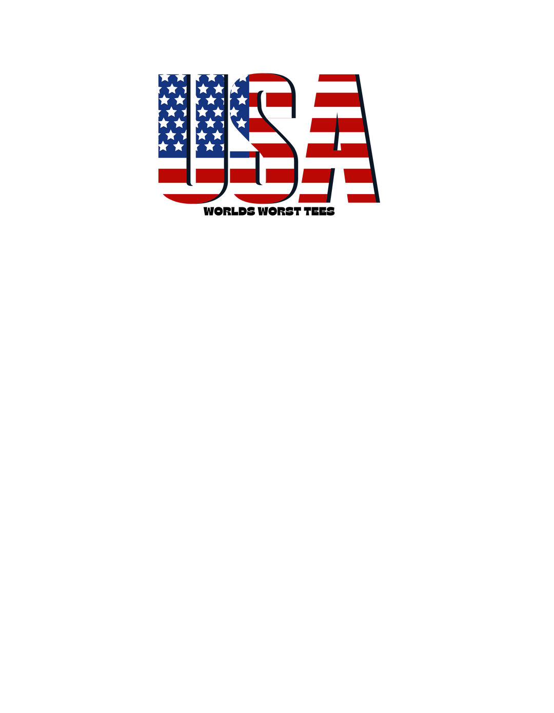 A premium United We Stand Tee in black with red, white, and blue text. 100% combed, ring-spun cotton, light fabric, tear-away label, and a statement-making print. Sizes XS to 4XL.