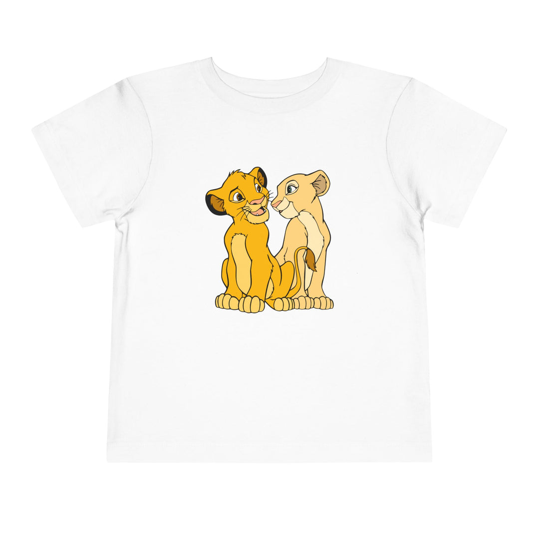 Simba Toddler Tee: A soft, lightweight Bella Canvas t-shirt for toddlers, crafted from 100% Airlume cotton with a tear-away label for comfort.