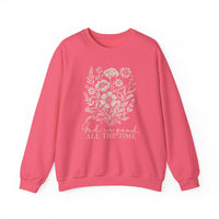 GOD is Good All the Time Crew sweatshirt, featuring a classic fit with ribbed knit collar, ideal for comfort with medium-heavy polyester-cotton blend and durable stitching.