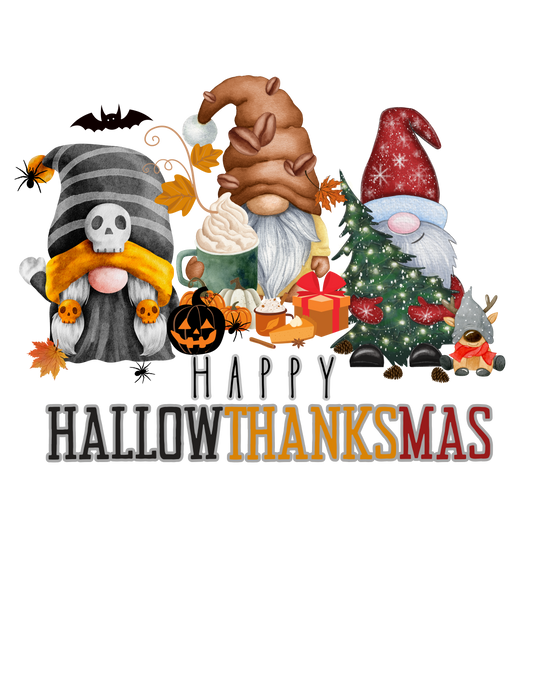 Happy HallowThanksMas Tee