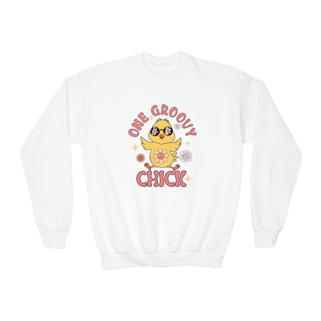 One Groovy Chick Youth Crewneck 41736004985573964402 38 Kids clothes Worlds Worst Tees