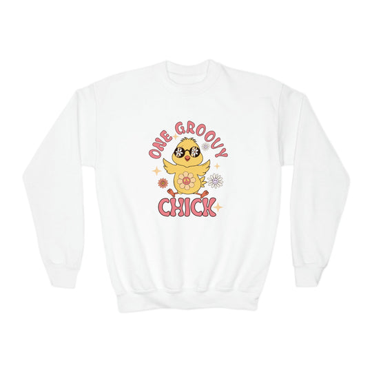 One Groovy Chick Youth Crewneck 41736004985573964402 38 Kids clothes Worlds Worst Tees