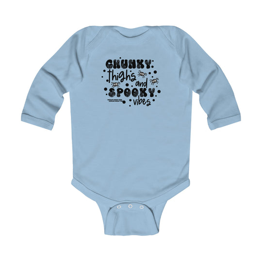 Chunky Thighs and Spooky Vibes Long Sleeved Onesie