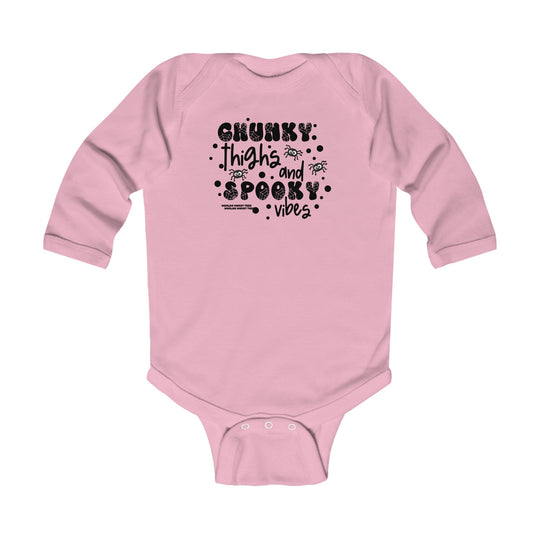 Chunky Thighs and Spooky Vibes Long Sleeved Onesie